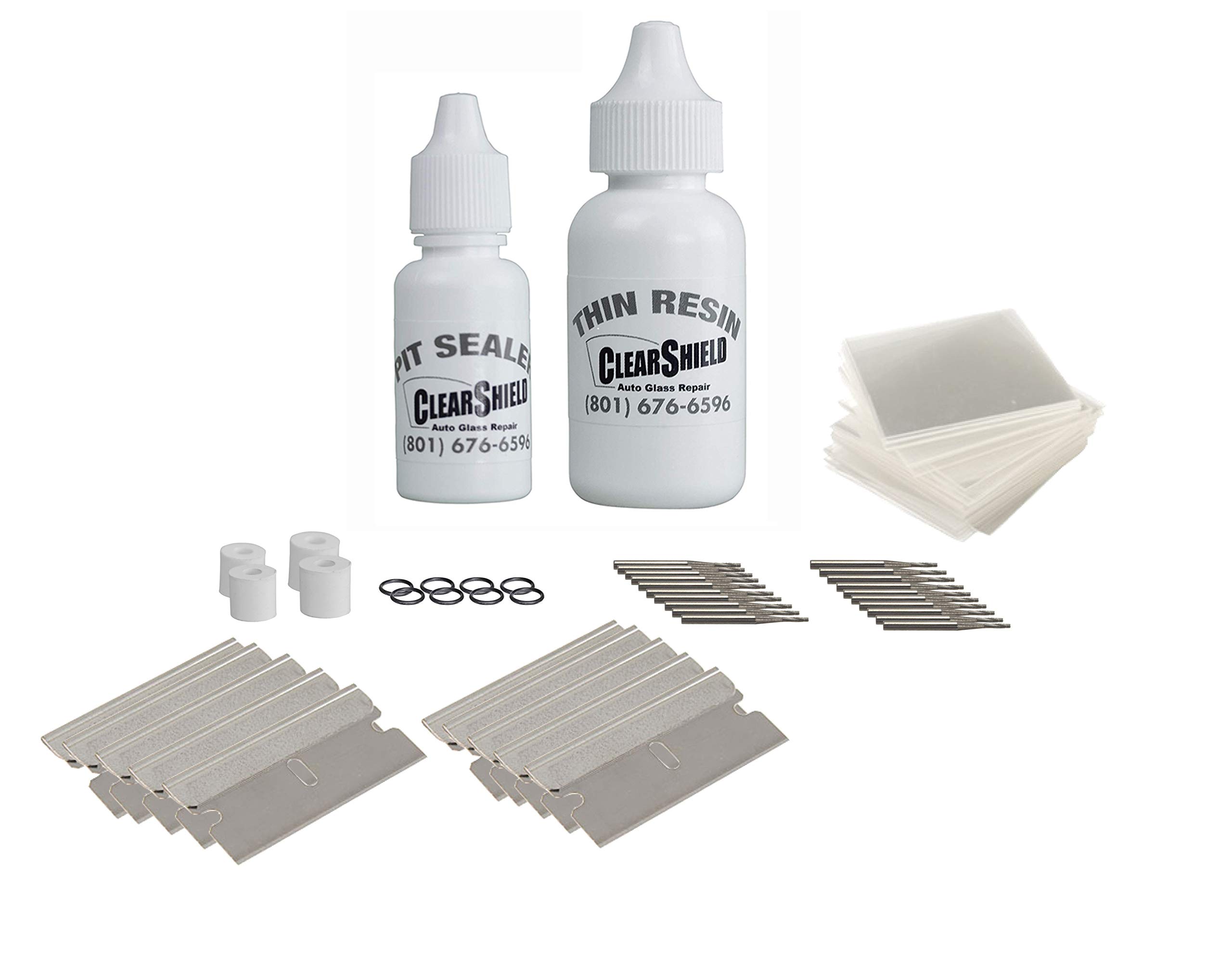 Clearshield Windshield Repair Kit Replenishment Pack - Professional Auto Glass Repair for Rock Chips & Cracks - DIY Windshield Crack Fix Kit - Perfect for Cars, Trucks & SUVs - Easy At-Home or On-The-Go Vehicle Maintenance