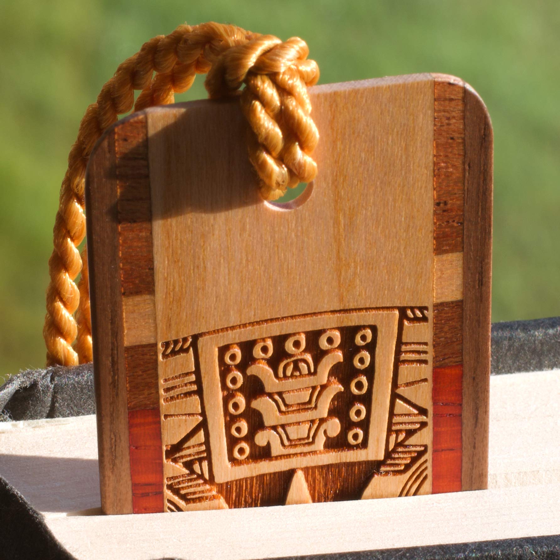 Handmade Aztec Mayan Calendar Wooden Bookmark - Personalized Custom Engraved Gift - USA Made - Perfect for Book Lovers & History Enthusiasts