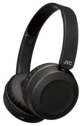 JVC HAS31BTB Foldable Wireless Bluetooth On-Ear Headphones with Built-in Mic - Lightweight & Comfortable for Travel, Workout, and Commuting