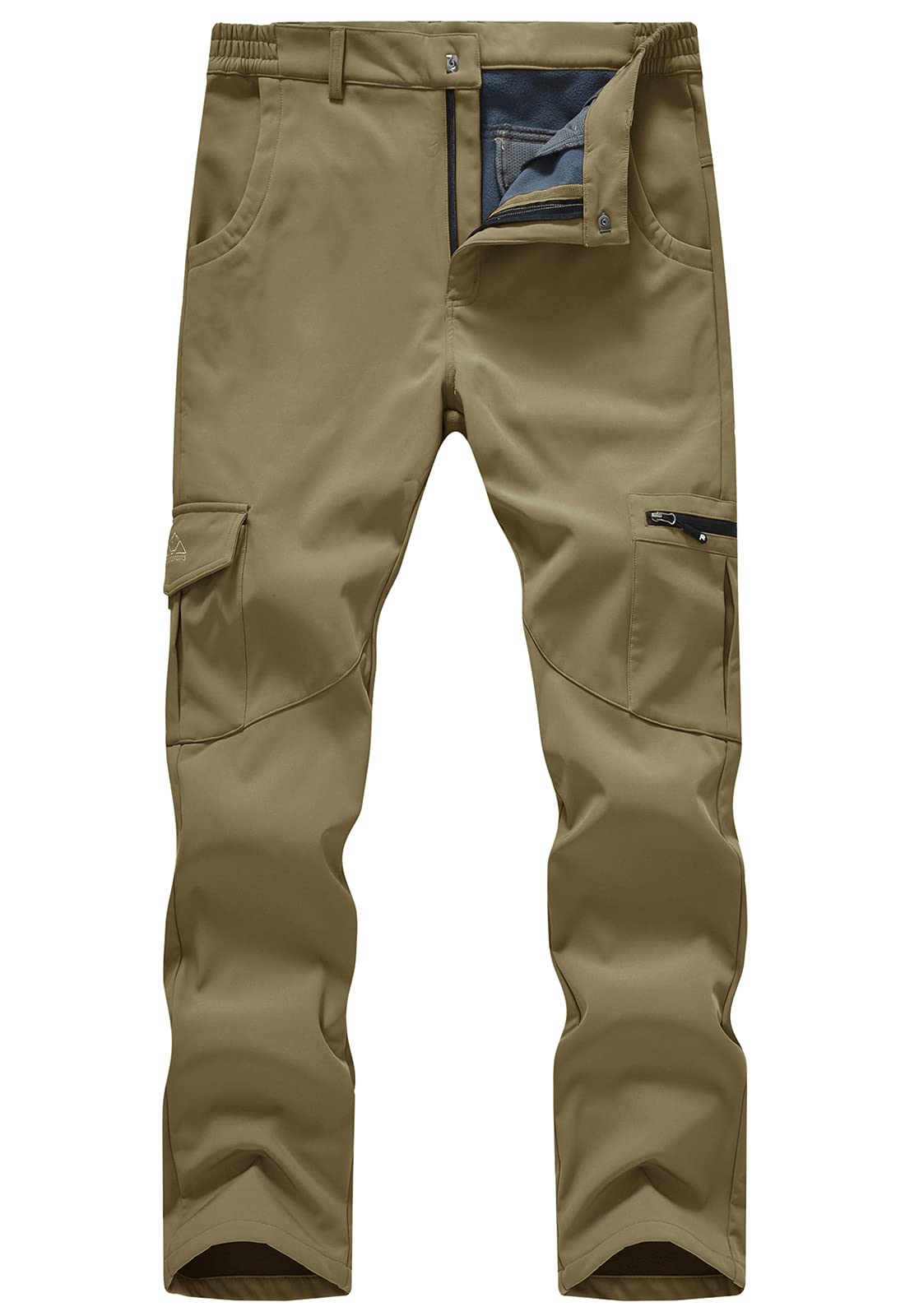 Men's Waterproof Snow Ski Pants - Softshell Cargo Hiking Pants for Outdoor Adventures