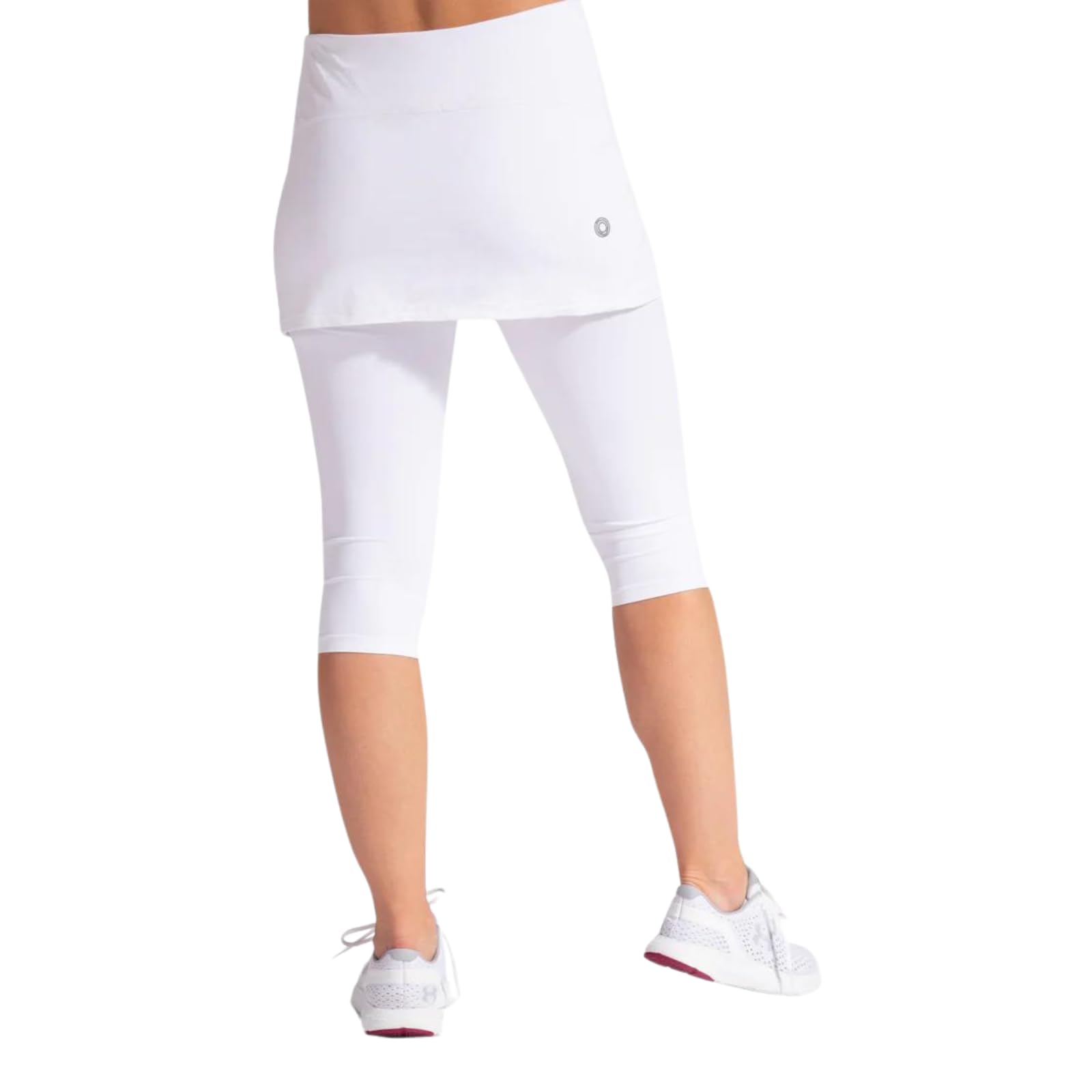Women's UPF 50+ Sun Protection Active Capri Pants with Skirt - Perfect for Running, Hiking & Outdoor Sports