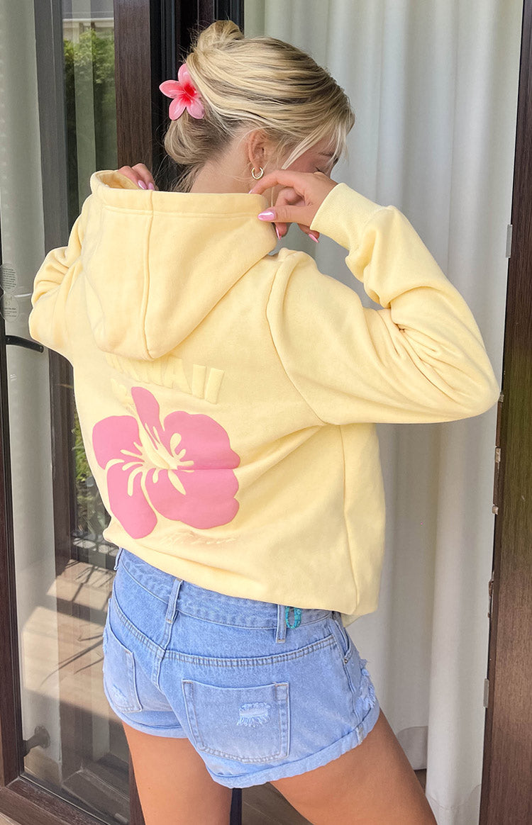 Beginning Yellow Hibiscus Hoodie - Soft & Stylish Pullover for Women & Men | Perfect for Casual Wear, Outdoor Activities & Street Fashion