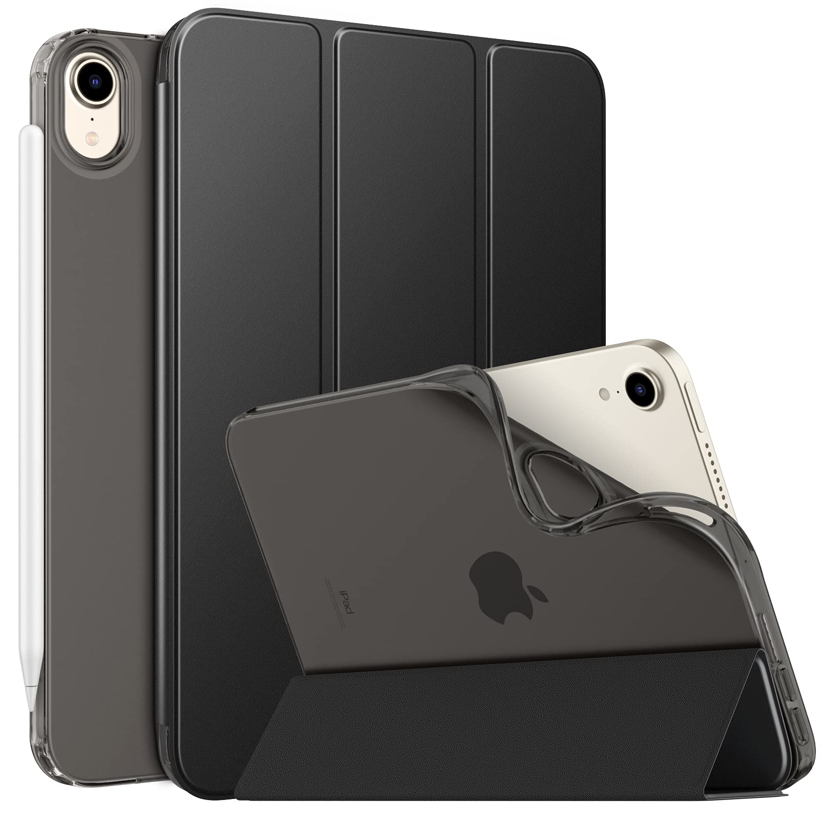 MoKo Slim Smart Shell Stand Folio Case for iPad Mini 6 (2021, 6th Gen 8.3