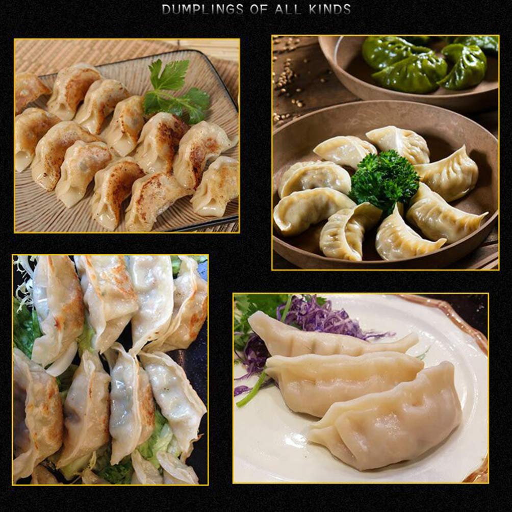 Premium Stainless Steel Dough Press - Pasta, Empanada, Pierogi & Dumpling Maker with 5 Interchangeable Molds | Heavy Duty Pastry Cutter for Homemade Pierogies, Dumplings, Pies & More | Perfect for Italian, Polish & Asian Cuisine | Ideal for Home Cooks & Professional Chefs