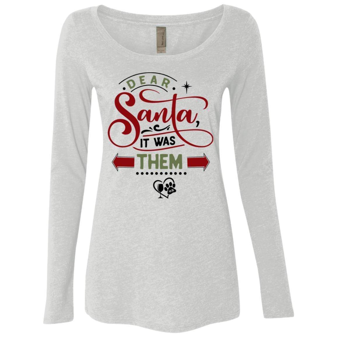 WineyBitches.Co Women's Long Sleeve Scoop Neck Triblend T-Shirt - Soft Comfort Fit for Casual Wear, Lounge & Everyday Outfits
