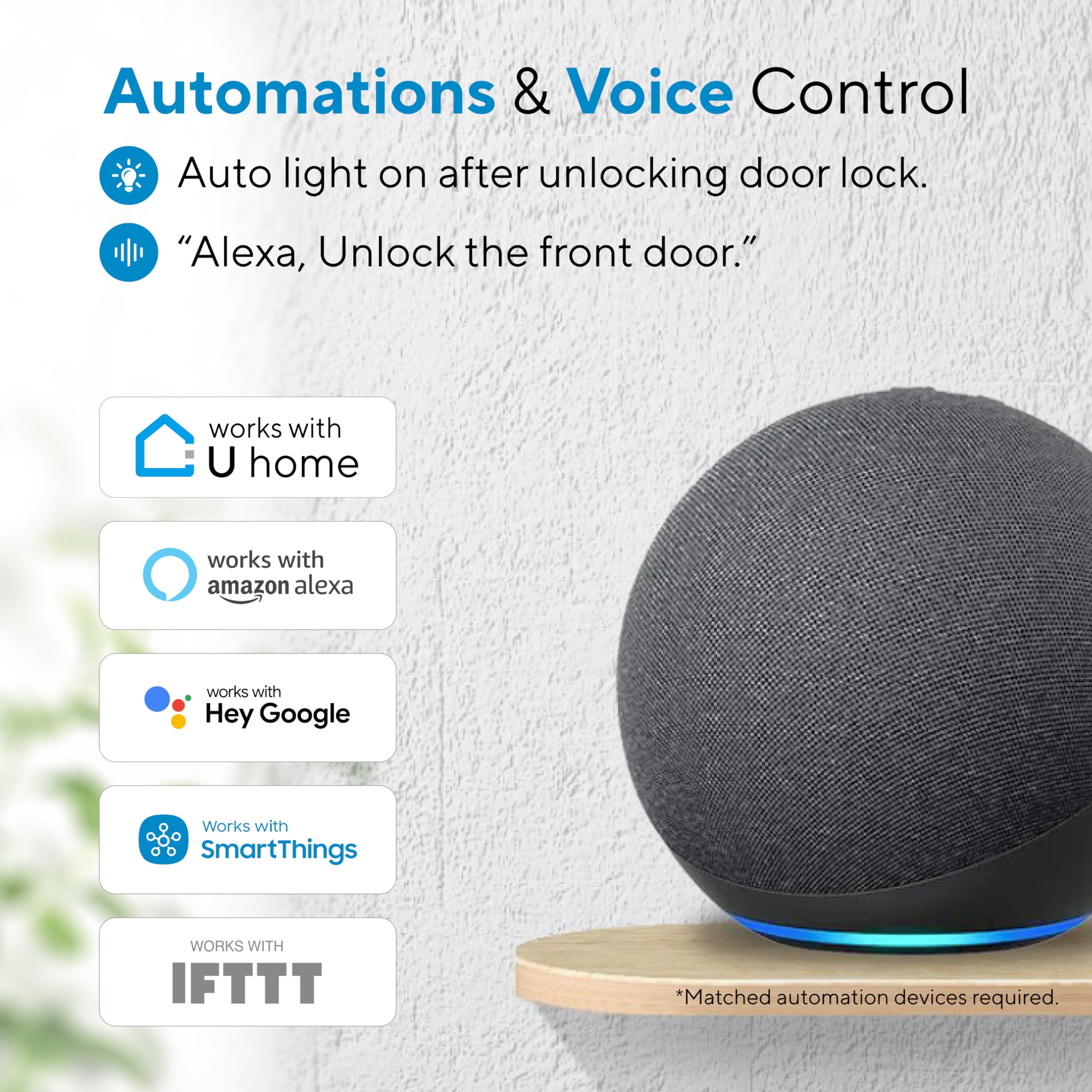 Ultraloq U-Bolt Pro WiFi Smart Lock with Fingerprint & Keypad - 8-in-1 Keyless Entry Deadbolt with Auto Unlock, Door Sensor, IP65 Waterproof, Remote App Control - Perfect for Home Security, Vacation Rentals & Smart Home Integration