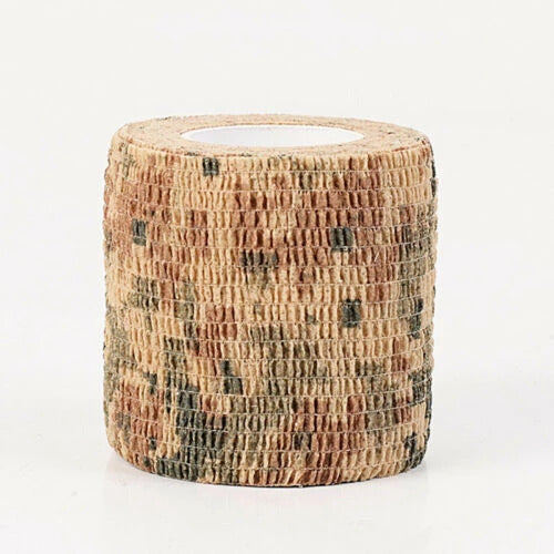 Self Adhesive Camo Tape - 5cm x 4.5m Waterproof Camouflage Tape for Guns, Hunting Gear, Outdoor Equipment & DIY Projects - Perfect for Hunting, Tactical Use & Camouflage Applications