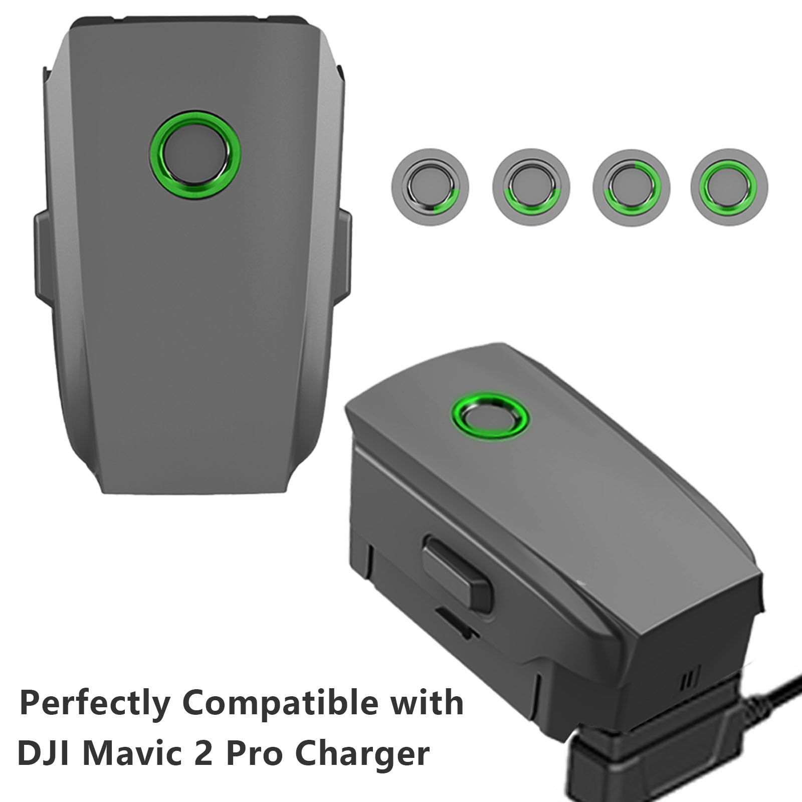 MVMOD Mavic 2 Pro Battery - 3850mAh High-Capacity Intelligent Flight Battery for DJI Mavic 2 Pro & Zoom Drone, 15.4V Long-Lasting 30Mins Max Flight Time (Not Compatible with Mavic Pro) - Perfect for Aerial Photography, Travel Vlogging, and Outdoor Adventures