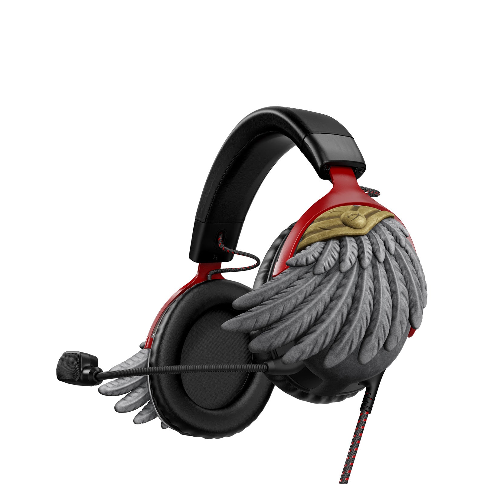 HX3D Headset Plates - Valkyrie Wings for VR Gaming Accessories | Compatible with Oculus Quest 2, Rift S | Enhance Your Virtual Reality Experience | Perfect for Gaming, Streaming & Immersive VR Adventures