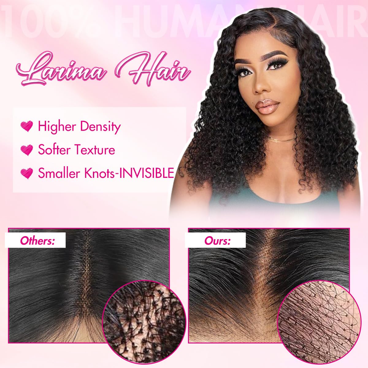 200% Density Mongolian Curly Human Hair Wigs - 13x4 HD Lace Front Glueless Wig with Baby Hair | Unprocessed Virgin Hair, Natural Black Color, 16 Inch | Perfect for Daily Wear, Cosplay & Special Occasions