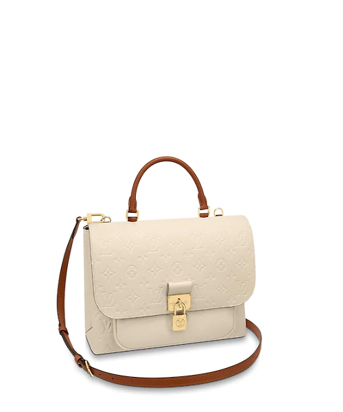 Authentic LV Marignan Messenger Bag in Monogram Creme Caramel - Luxury Crossbody Bag for Men, Perfect for Work, Travel & Everyday Use