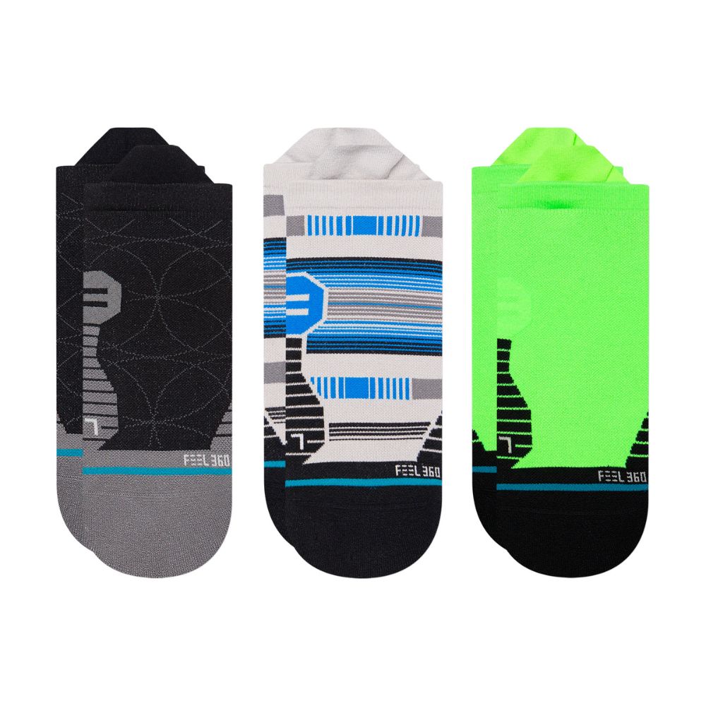 **Stance Run Bobbin Light Cushion Tab Socks - 3 Pack | Breathable Running Socks for Men & Women | Perfect for Jogging, Gym & Outdoor Activities**