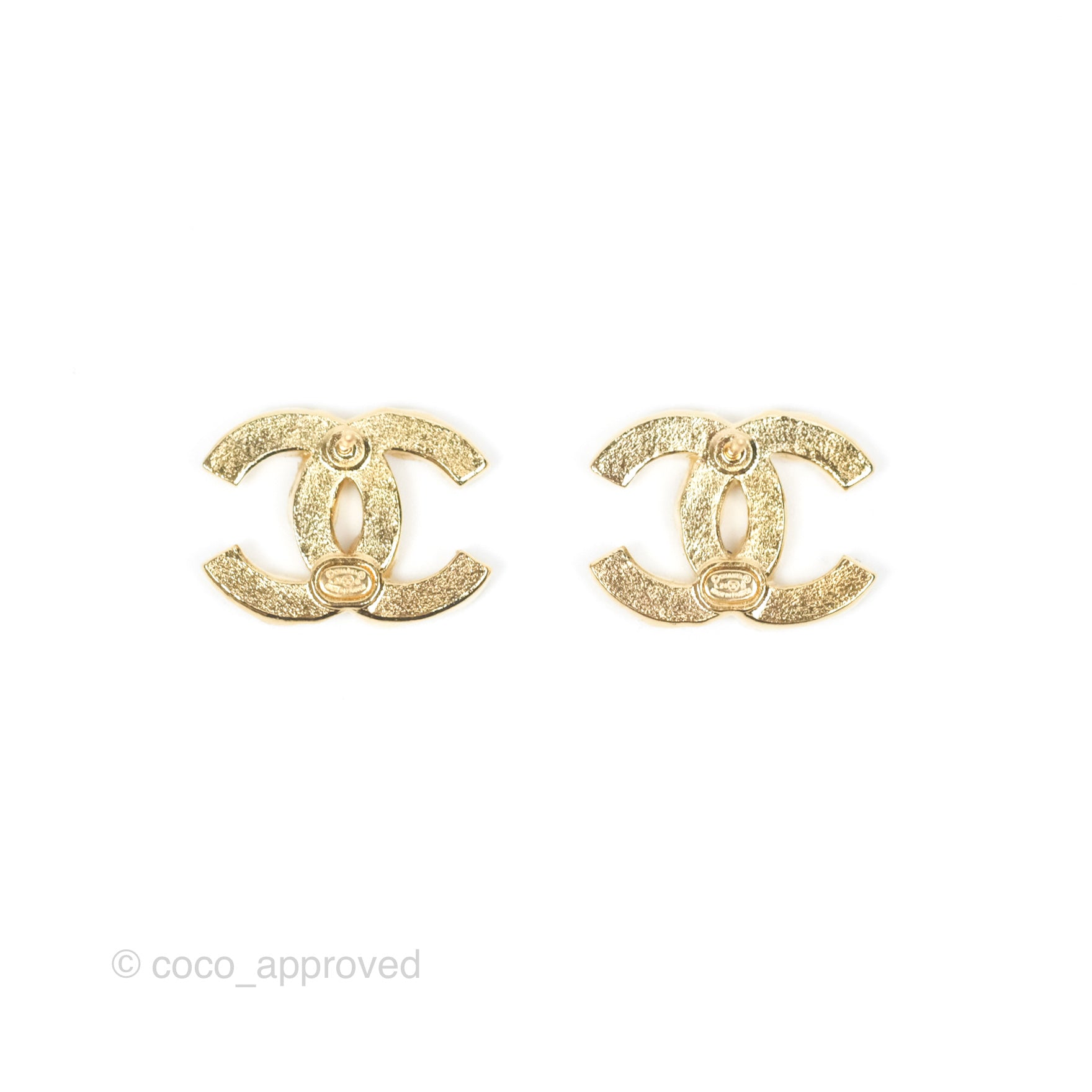 Chanel CC Crystal Earrings in Gold Tone - Luxury Fashion Jewelry for Women | Perfect for Parties, Weddings & Special Occasions