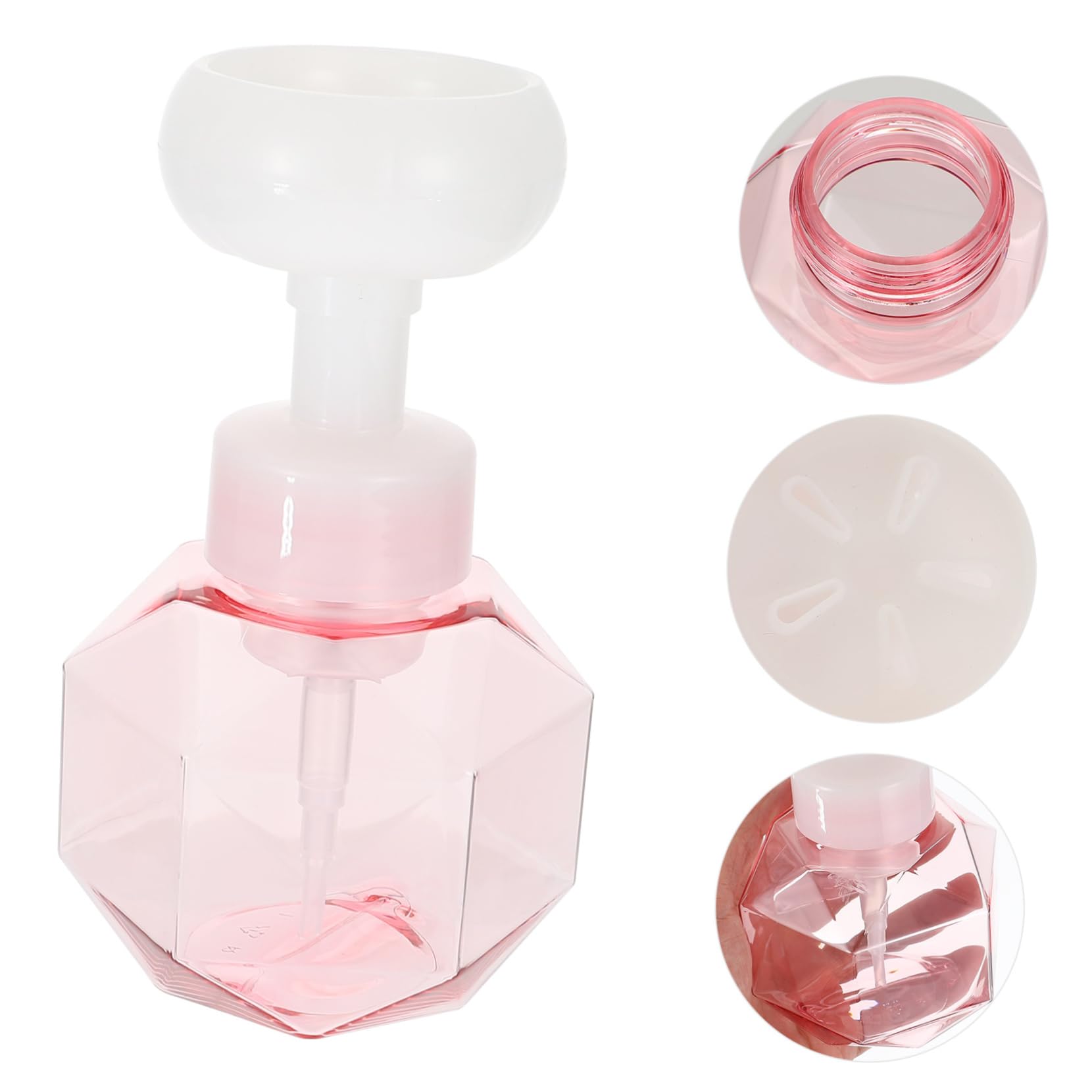Refillable Foaming Bubbler Cleaning Bottle - Unisex Facial & Beauty Tool with Cute PETG/PP Design | Perfect for Skincare Routine, Spa Treatments & Makeup Brush Cleaning