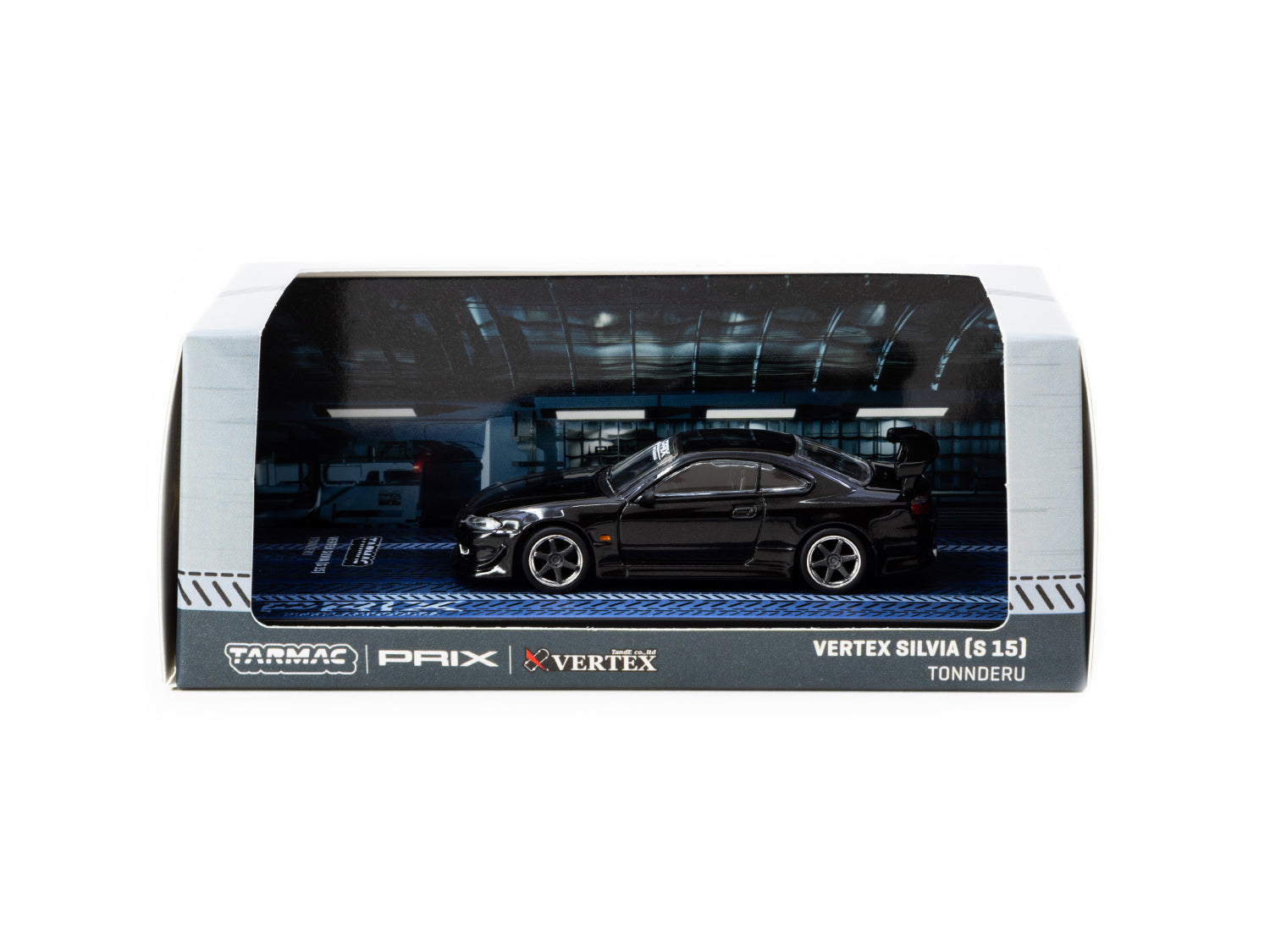 Tarmac Works X PRIX 1/64 Scale Diecast Model - Nissan Silvia S15 TONNDERU GLOBAL64 Collectible Car for Display & Racing Enthusiasts - Perfect for Home Decor, Office Display & RC Car Racing Scenes