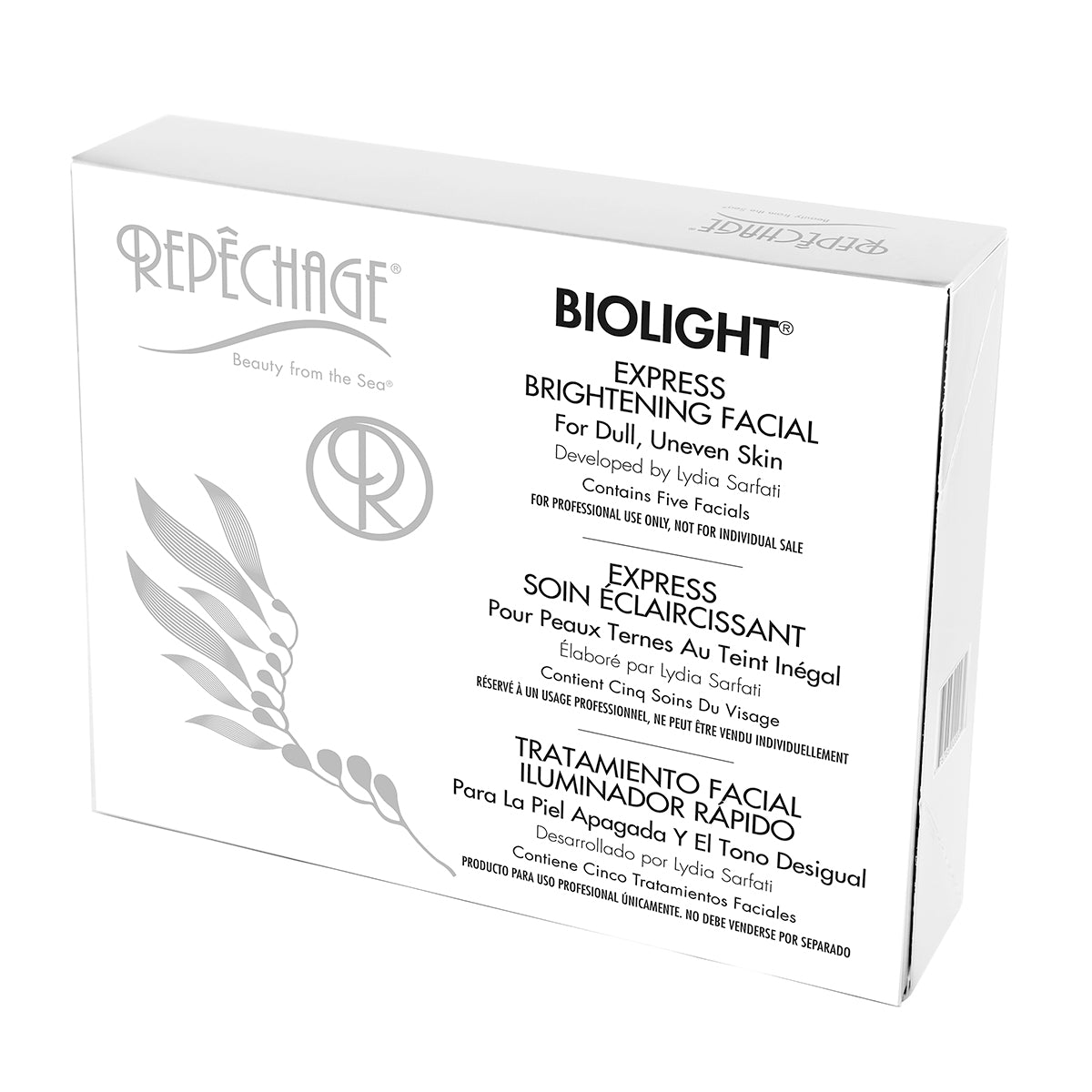 Biolight® Express Brightening Facial Treatment - 5 Professional Uni-Dose Ampoules for Glowing Skin | At-Home Skincare & Spa Night Routine