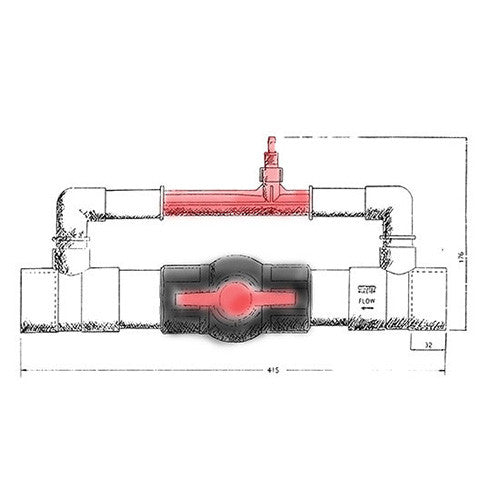Mazzei 50mm Chemical Injection System - High Efficiency Venturi Injector for Agriculture, Irrigation & Water Treatment