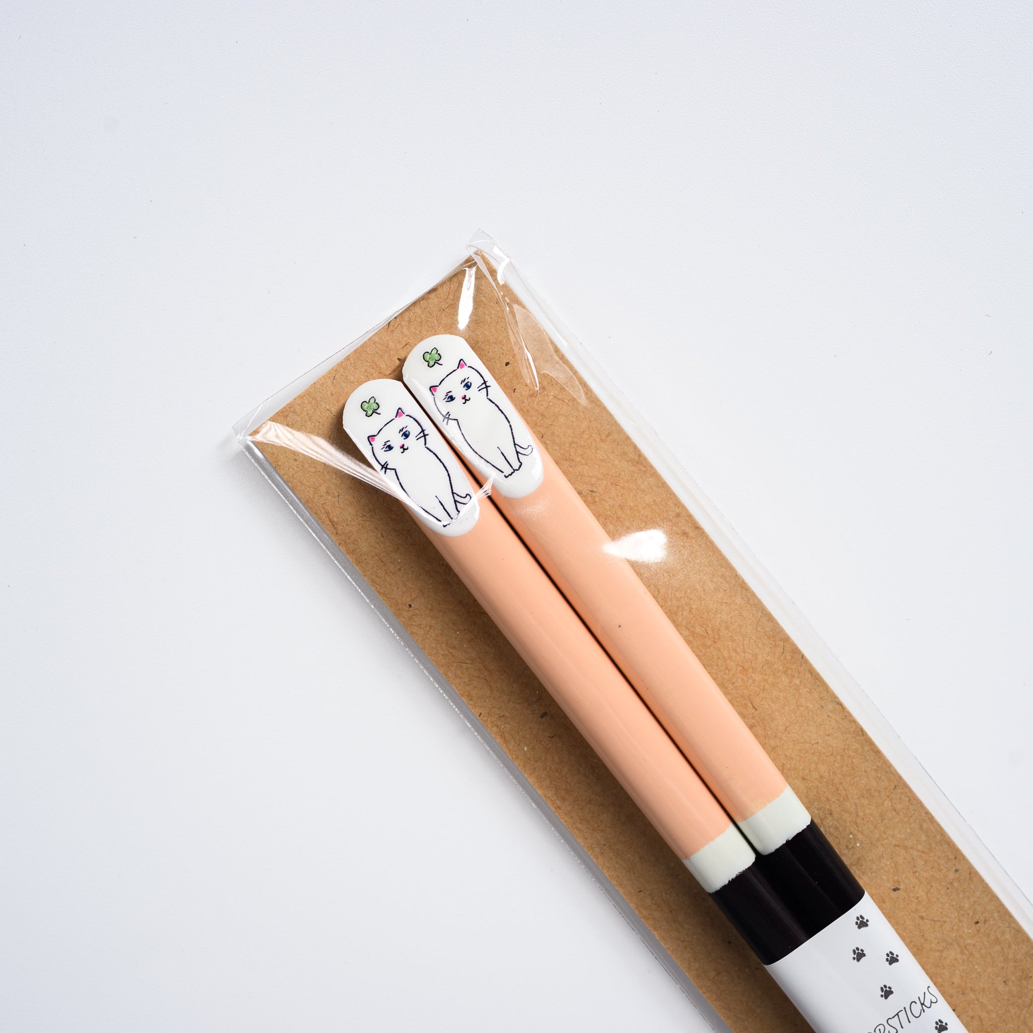 Meow Meow Chopsticks - 4 Cute Cat-Themed Japanese Style Chopsticks for Sushi, Ramen & Asian Cuisine | Perfect Gift for Cat Lovers & Anime Fans