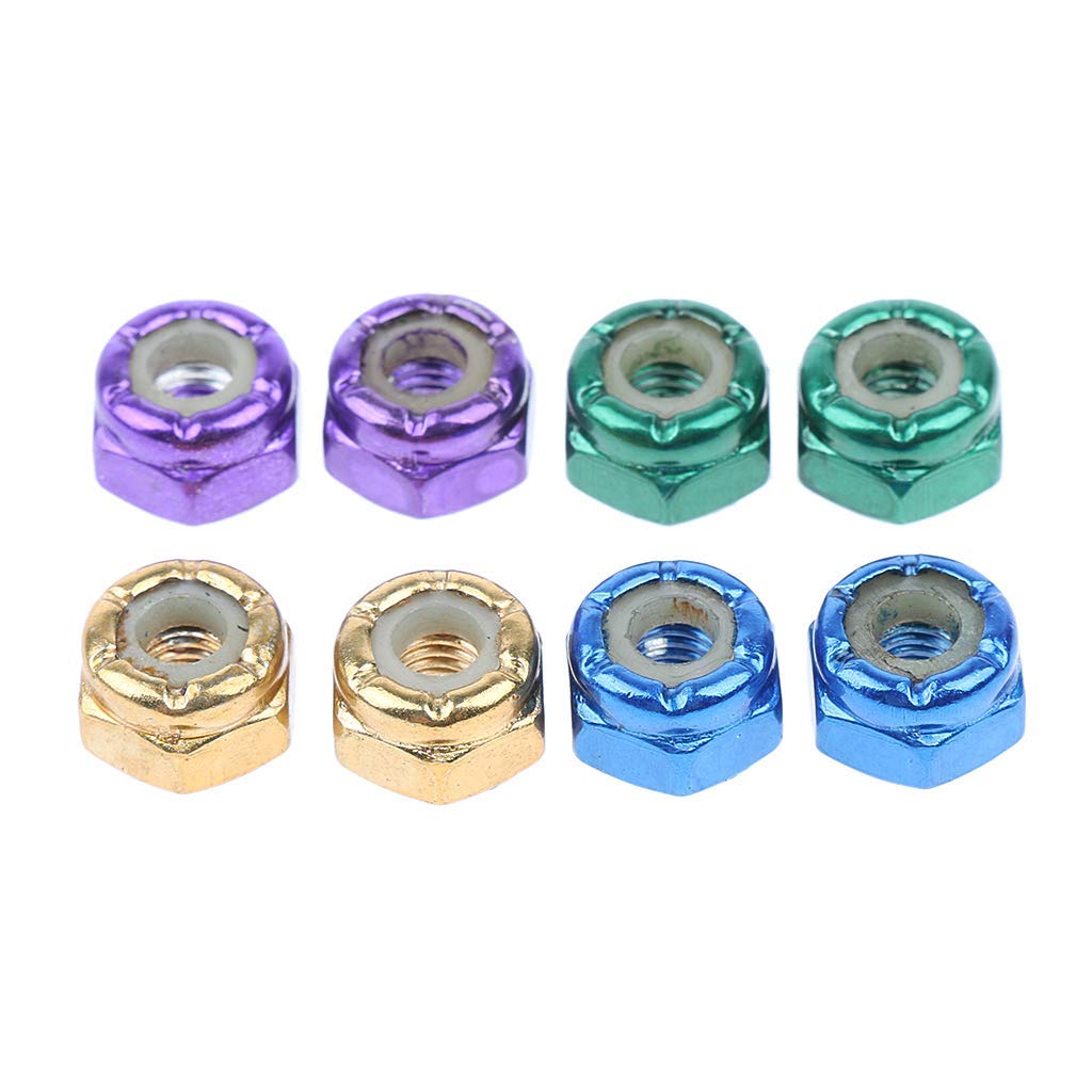8pcs Replacement Skateboard Truck Hardware Set - Stainless Steel Screws, Bolts & Nuts (29mm) - Perfect for Skateboard Maintenance & DIY Repairs