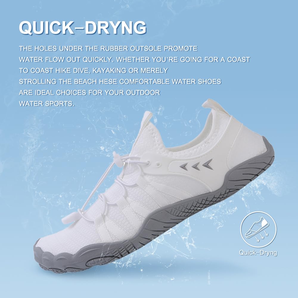 Best Water Shoes for Women & Men - Quick Dry Swim Shoes for Beach, Pool, Surf & Yoga | Barefoot Aqua Shoes for Water Park, River & Outdoor Activities