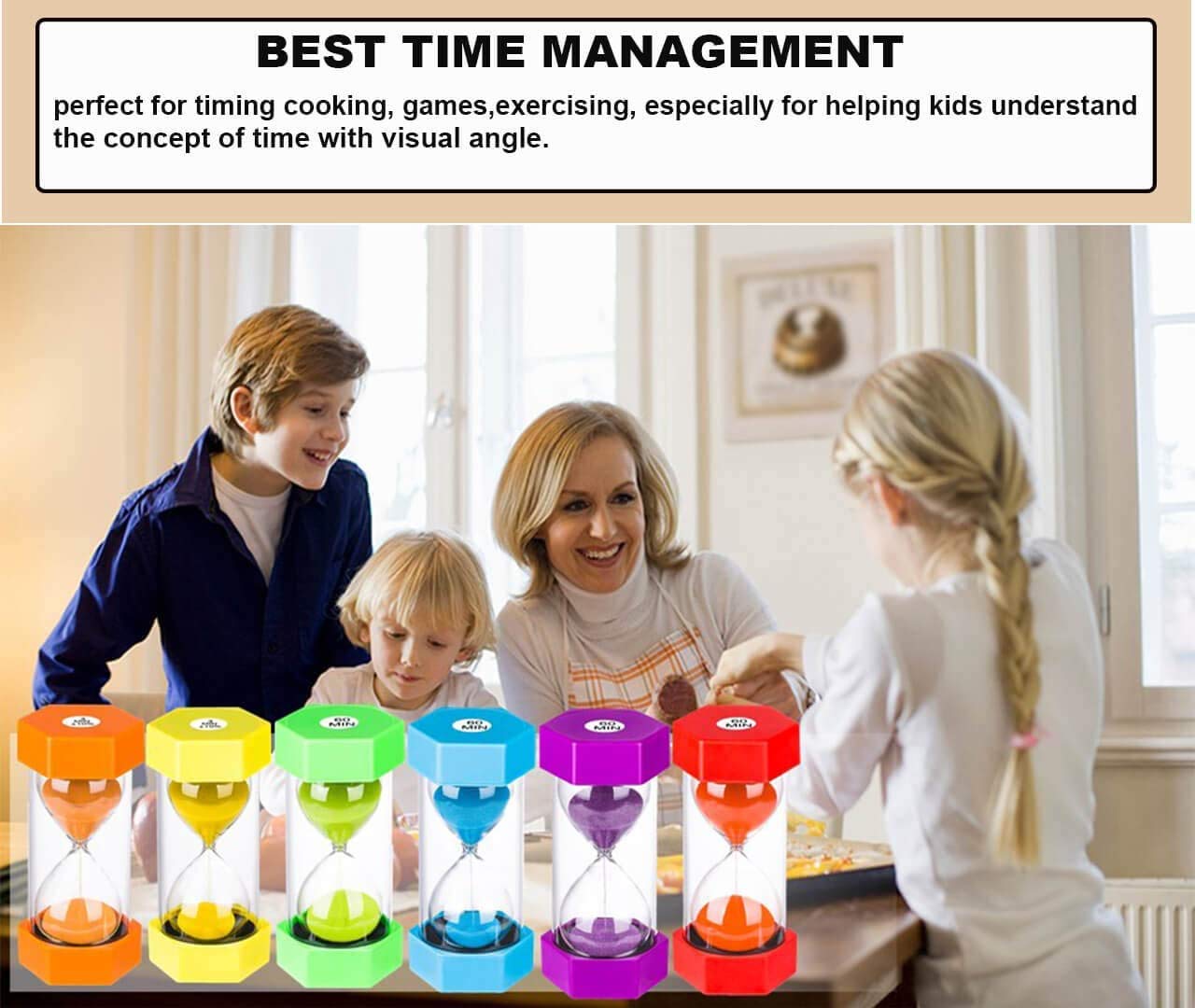 20 Second Blue Sand Timer Hourglass - Unbreakable Plastic Sand Clock for Kids, Games, Classroom & Kitchen Decor | Perfect for Board Games, Cooking, Time Management & STEM Learning Activities
