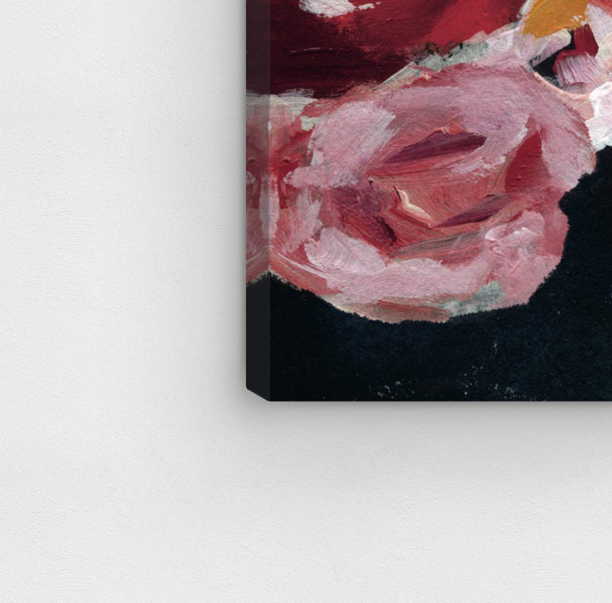 Oliver Gal Artist Co. 'Passion Garden' Floral Wall Art Canvas Print - 20x24 Inch Red & White Home Decor - Perfect for Living Room, Bedroom & Office Wall Decoration