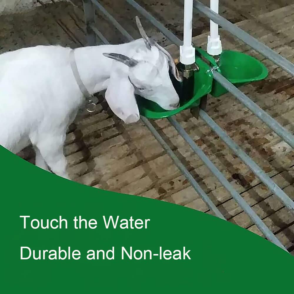 Automatic Sheep Waterer Bowl for Goats & Livestock - Durable Plastic Drinking Trough with Auto-Fill - Perfect for Farm, Ranch, and Pasture Use