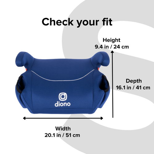 Diono Solana Backless Booster Car Seat (2 Pack) - Lightweight & Comfortable for Kids 3-12 Years - Perfect for Travel, School & Family Road Trips