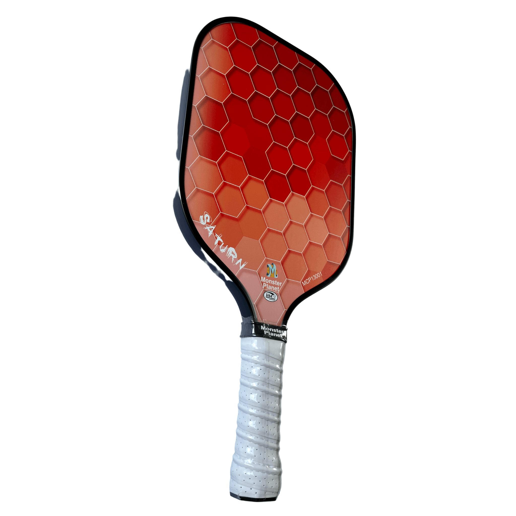 Monster Planet Saturn 13mm Carbon Fiber Pickleball Paddle - Professional Tournament Grade Paddle for Indoor/Outdoor Play