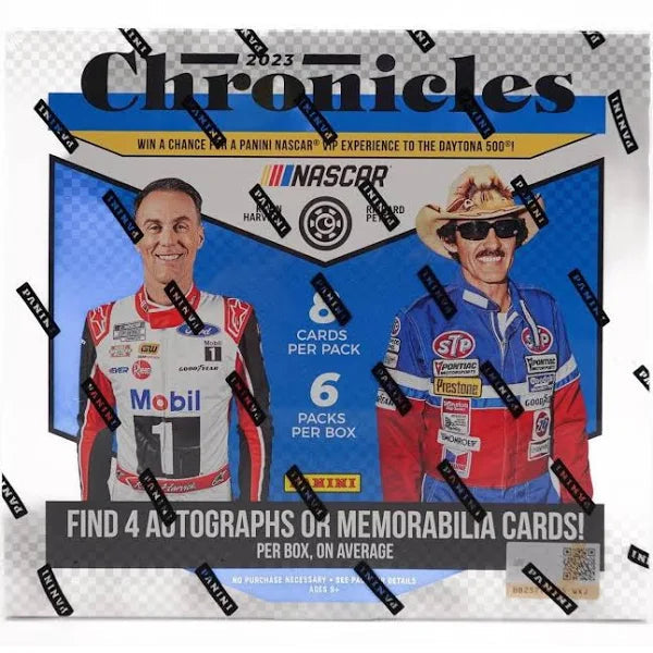 2023 Panini Chronicles Racing Hobby Box - Collectible Trading Cards for Sports Fans, Perfect for Card Collectors and Racing Enthusiasts