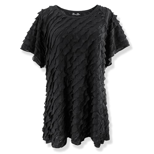 Black Layered Stretch Mesh