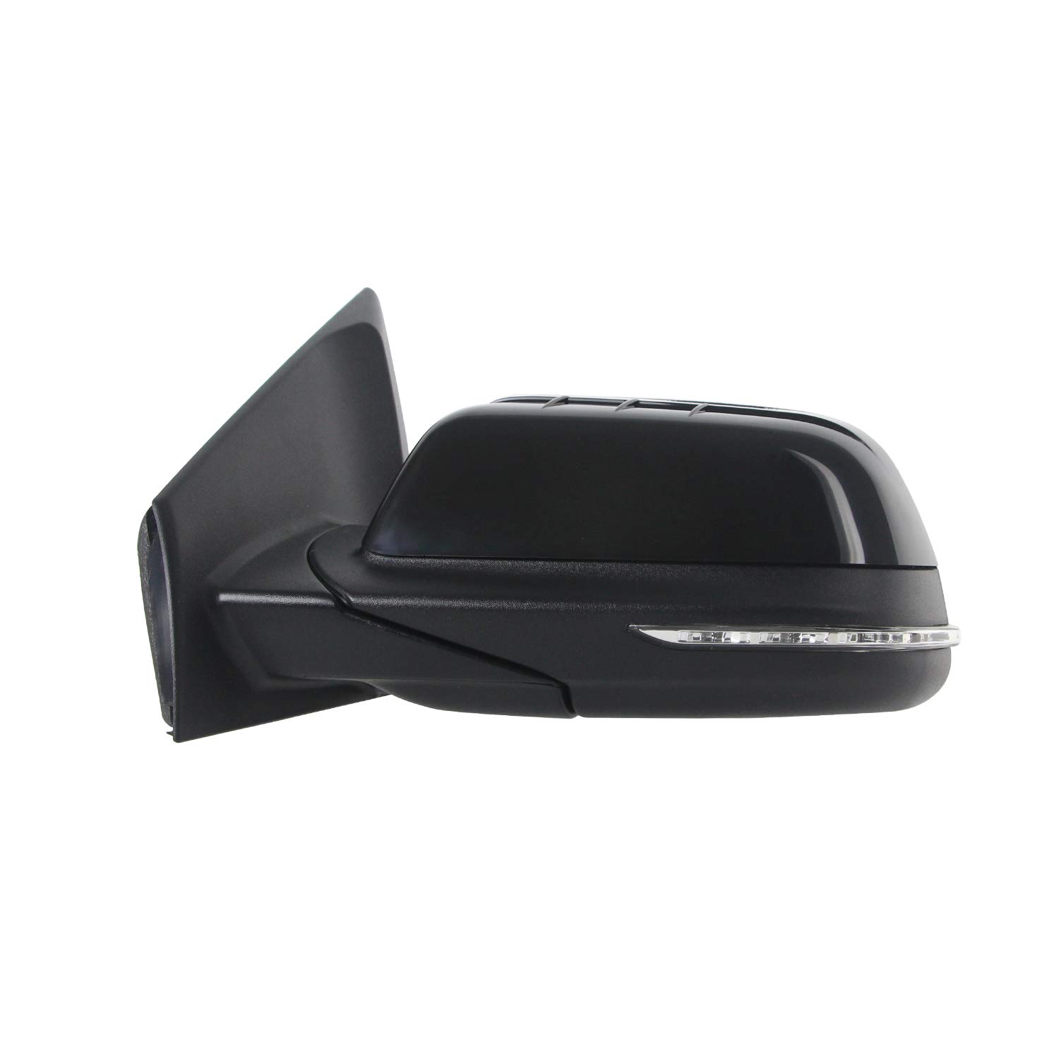 2012-2014 Ford Edge Driver Side Power Heated Memory Door Mirror with Puddle Lamp & Blind Spot - Flat Glass OEM Replacement (Partslink FO1320503) - Perfect for Winter Driving & Enhanced Safety