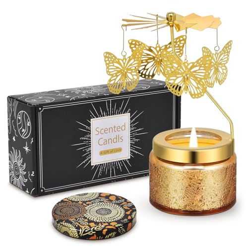 Butterfly Scented Rose Candles Yellow