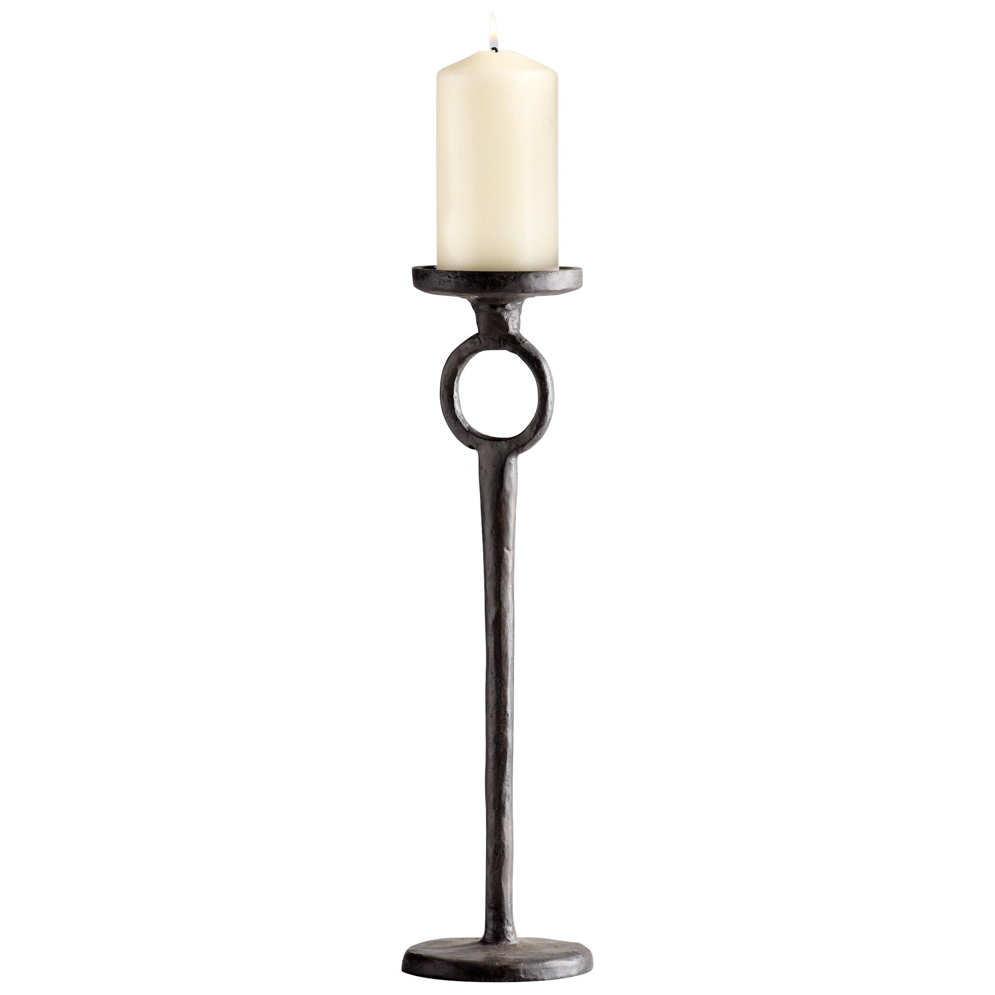 Cyan Design 04835 Duke Rust Medium Candle Holder - Elegant Home Decor for Dining Table, Wedding Centerpiece & Romantic Ambiance