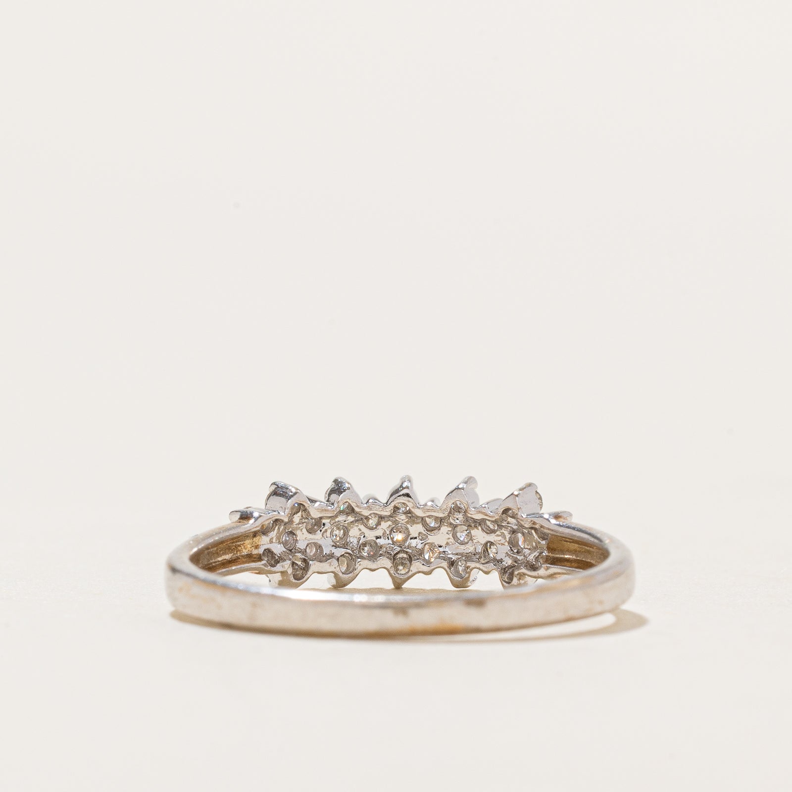 0.20ctw Diamond Cluster Ring - Size 6 | Elegant Wedding Band, Anniversary Gift & Everyday Jewelry for Women