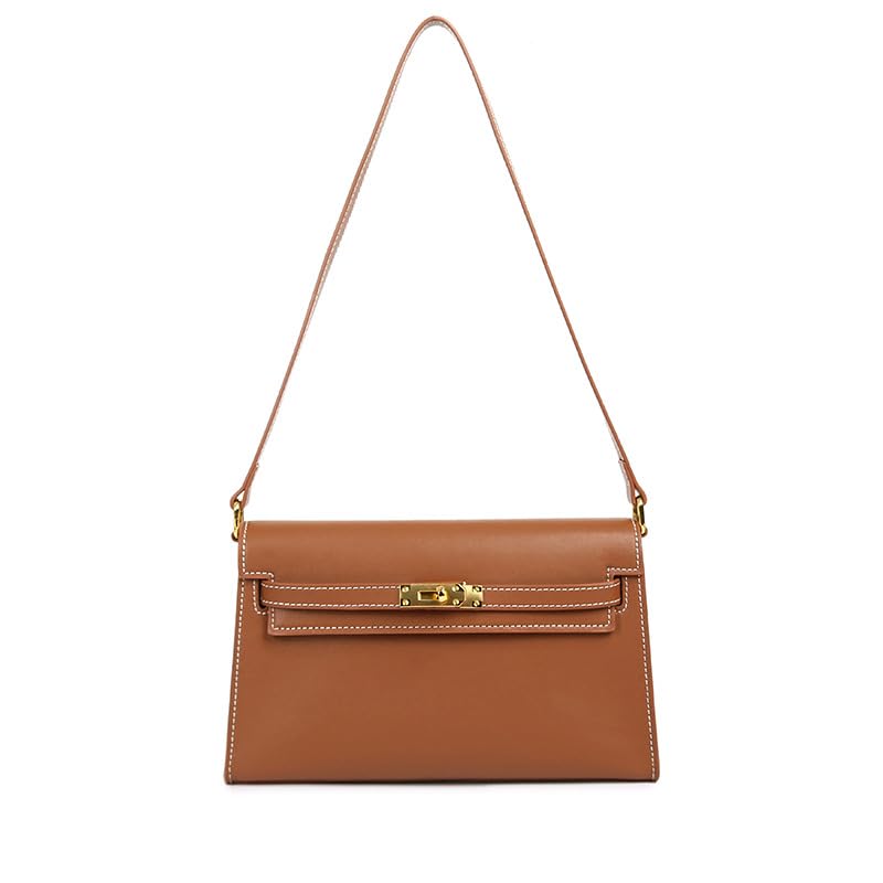 Luxury Women's Leather Crossbody Shoulder Bag - Large Capacity Underarm Handbag for Everyday Use, Travel & Work | Stylish Designer Purse for Women