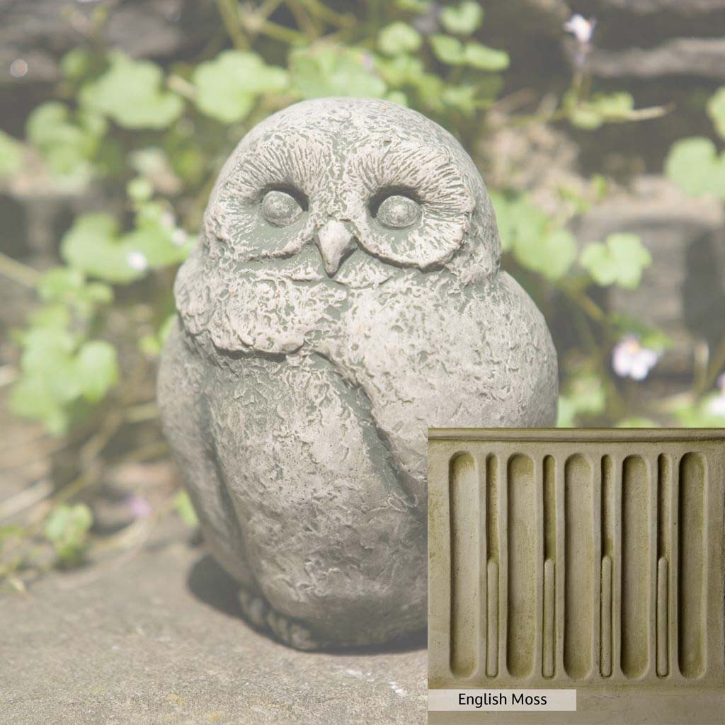 Campania International Baby Barn Owl Statue - Handcrafted Garden Decor for Outdoor & Indoor Use - Perfect for Patio, Lawn, and Home Decor