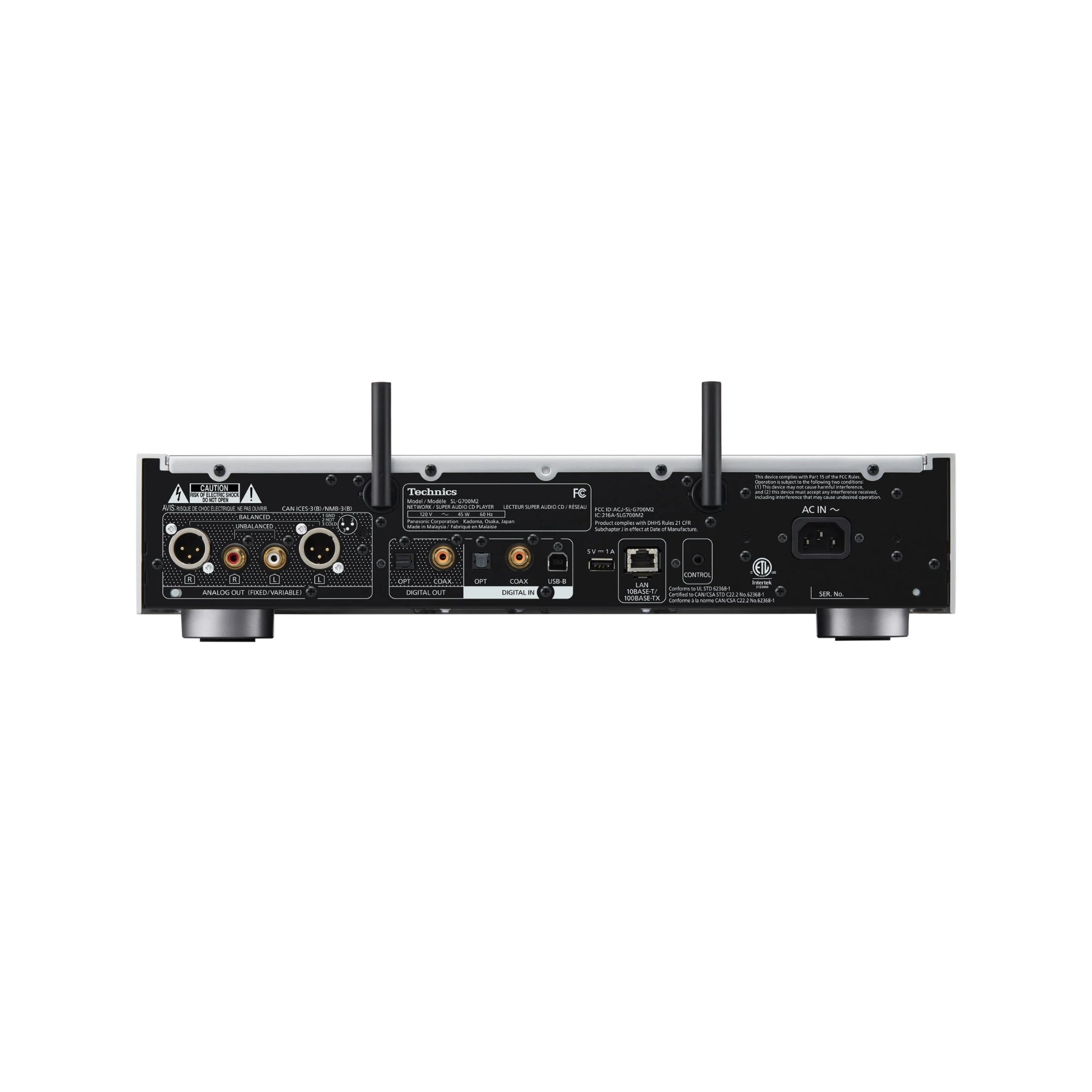 Technics SL-G700MK2 Hi-Res Super Audio CD Player with SACD Playback - Perfect for Audiophiles & Home Theater Systems