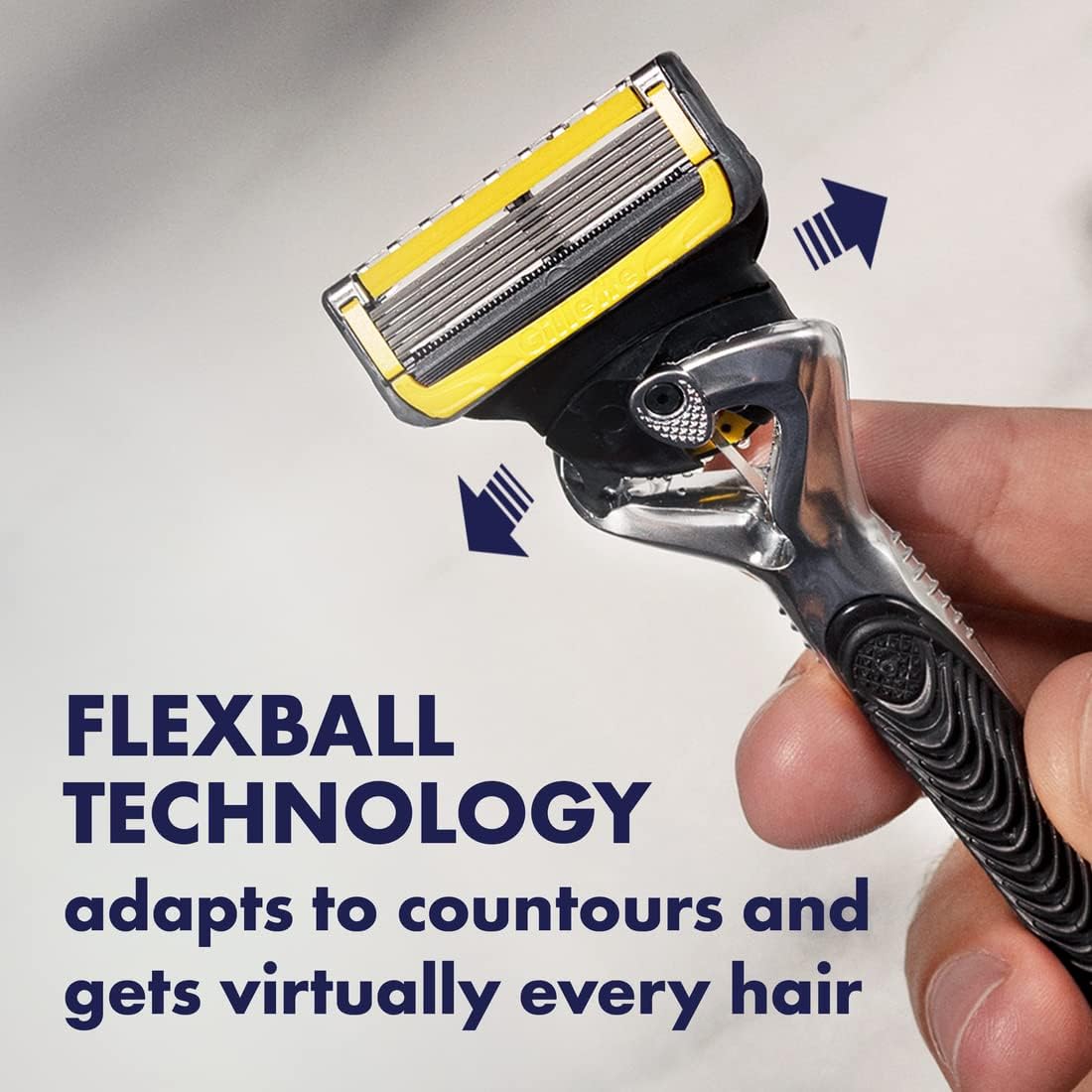 Gillette ProGlide Shield Men's Razor - 5 Blade Razor with Precision Trimmer & Comfortglide Lubrication - Smooth Shaving Experience - Includes Handle + 4 Refill Blades - Perfect for Daily Shaving, Travel & Sensitive Skin Care
