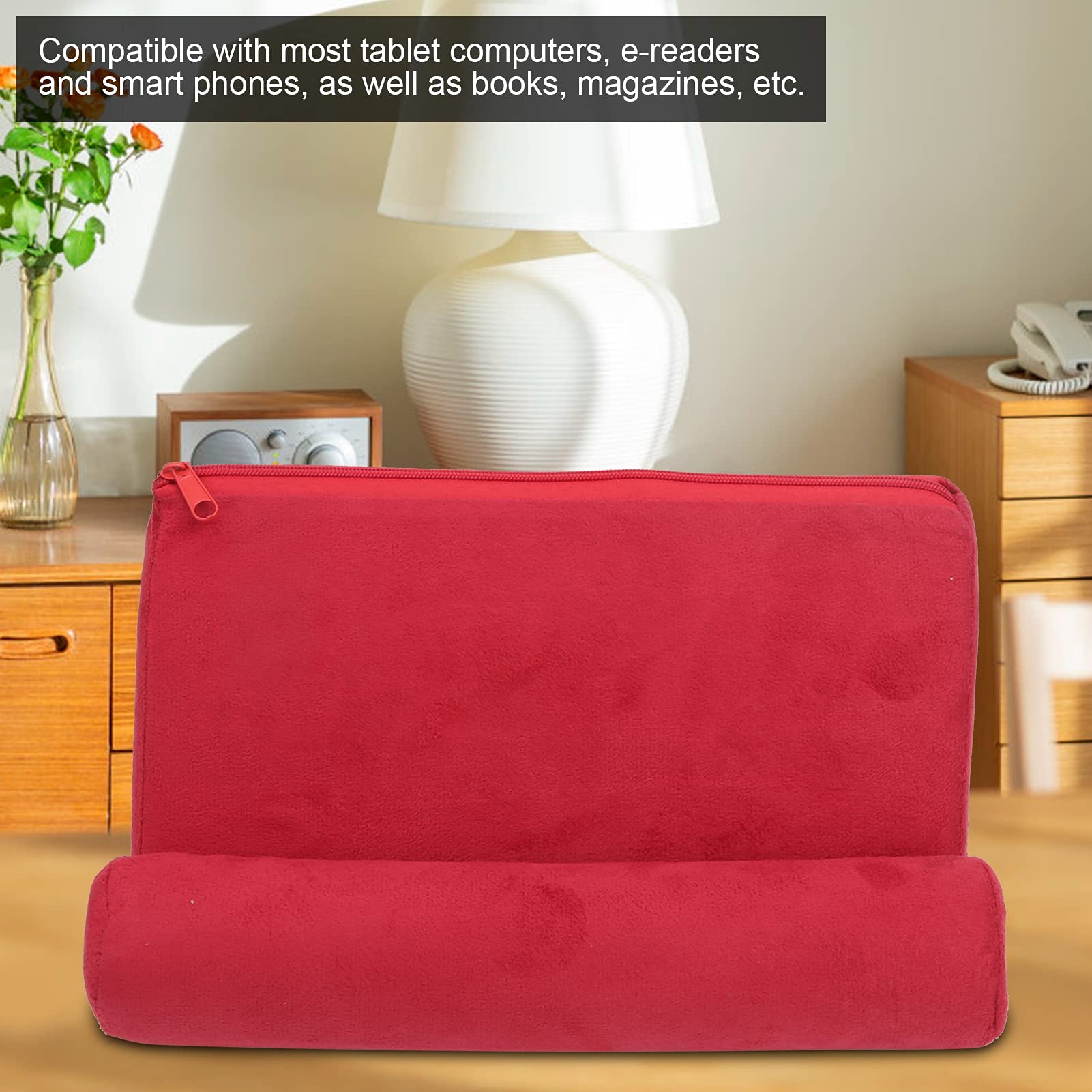 VGEBY Soft Pillow Tablet Stand - Adjustable Bed Rest Cushion Holder for iPad, Phone & Reading - Perfect for Kids Entertainment, Outdoor Use & Cozy Reading in Bed