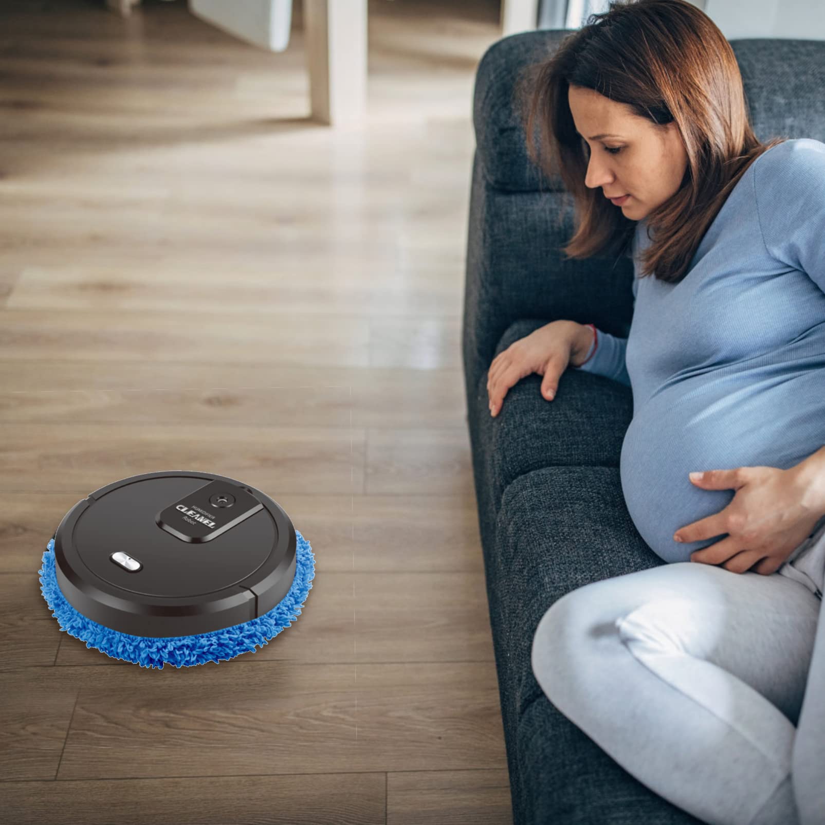 Hemobllo Smart Robot Vacuum Cleaner - Powerful Multifunctional Automatic Vacuum for Carpets, Hard Floors & Pet Hair - Ultra Quiet Home Cleaning Robot with Strong Suction (Random Color) - Perfect for Daily Cleaning, Pet Owners & Busy Households
