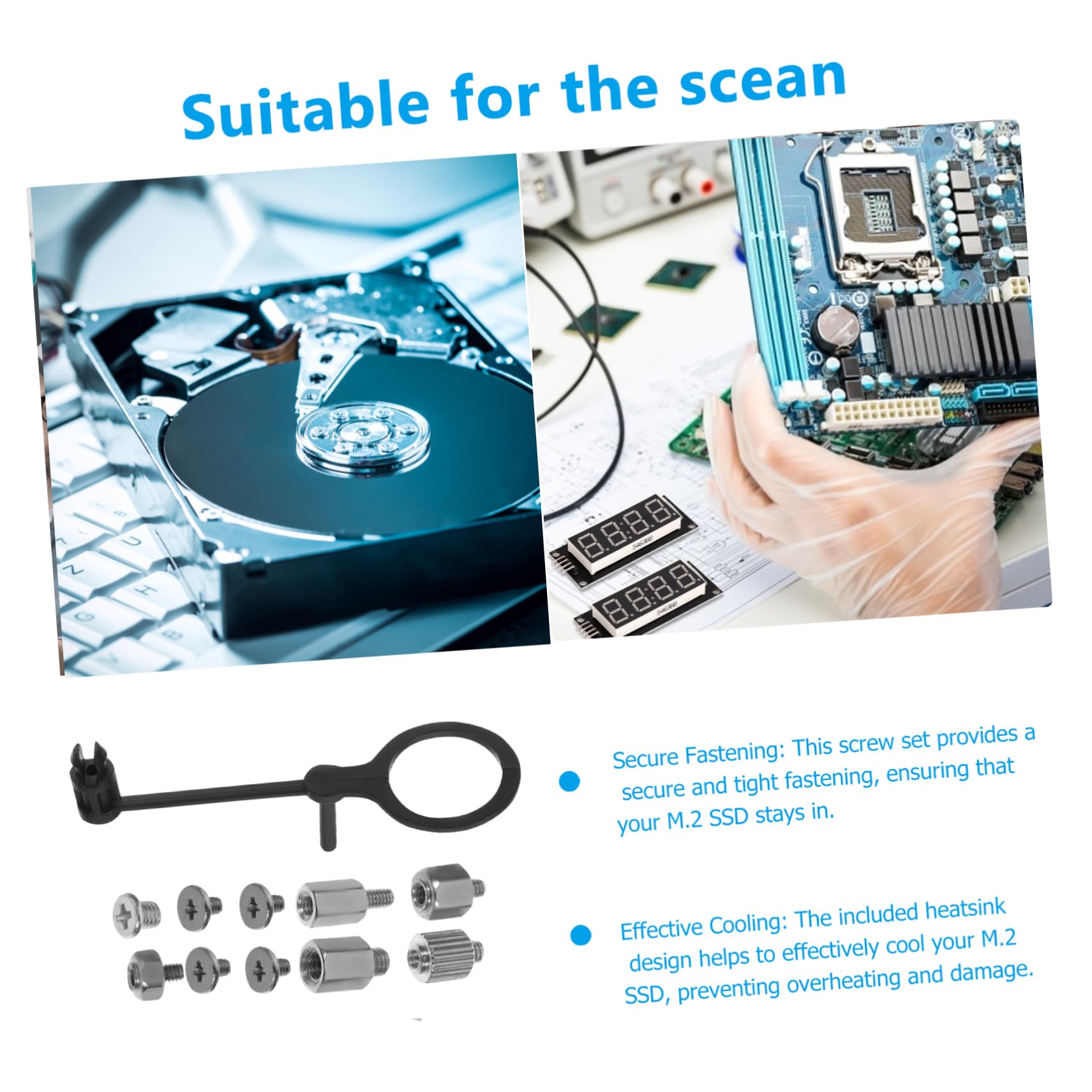 Artibetter 2 Sets SSD Mounting Kit Nut for All-in-One PC, Laptop, Gaming Motherboard - Essential Computer Hardware for DIY Builds and Upgrades