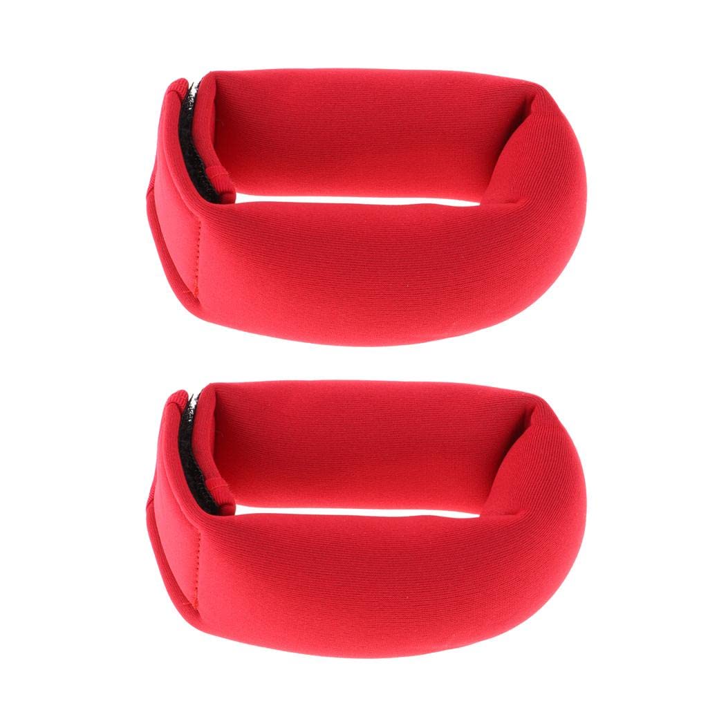 2X 0.5lbs Wrist Weights - Adjustable Sandbag Fitness Straps for Strength Training & Workout - Perfect for Home Gym, Running, Walking & Aerobic Exercises