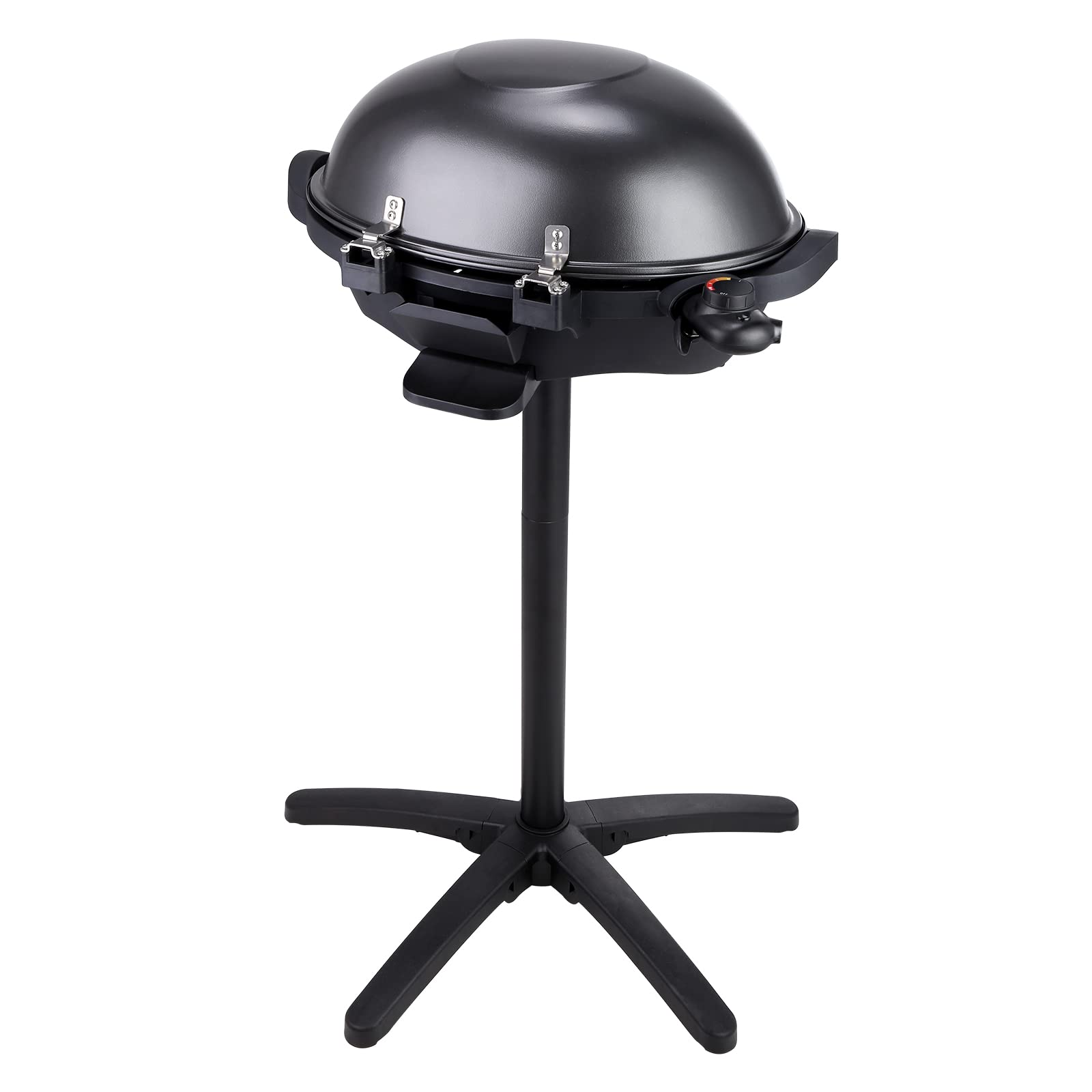 VEVOR 1800W Electric Grill for Indoor & Outdoor Use - 200 Sq.in Non-Stick Ceramic BBQ Grill with 2 Zone Cooking, Adjustable Temperature & Removable Stand - Perfect for Backyard Parties, Camping & Patio Dining