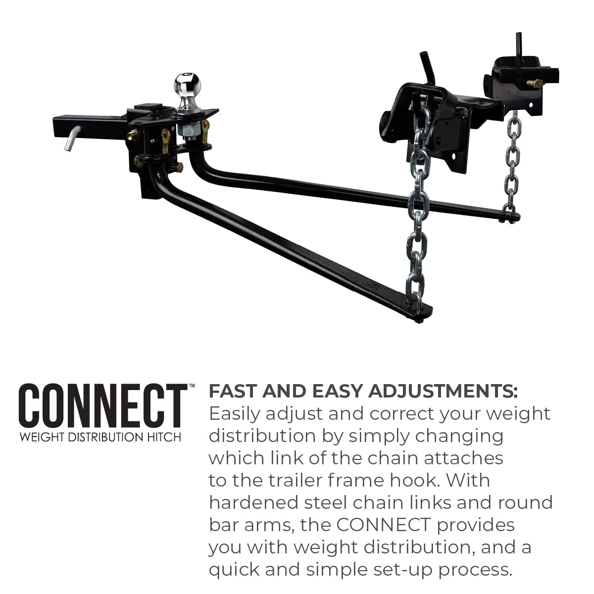 Fastway Connect™ Weight Distribution Hitch - Heavy Duty Towing System for Trucks & Trailers - Perfect for RV, Boat & Camper Towing