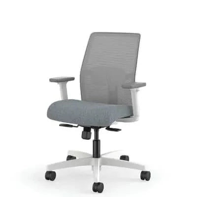 HON Ignition Mesh Basalt Office Chair with Fixed Arms - Ergonomic Desk Chair for Home & Office Workspace, Comfortable Seating for Long Hours