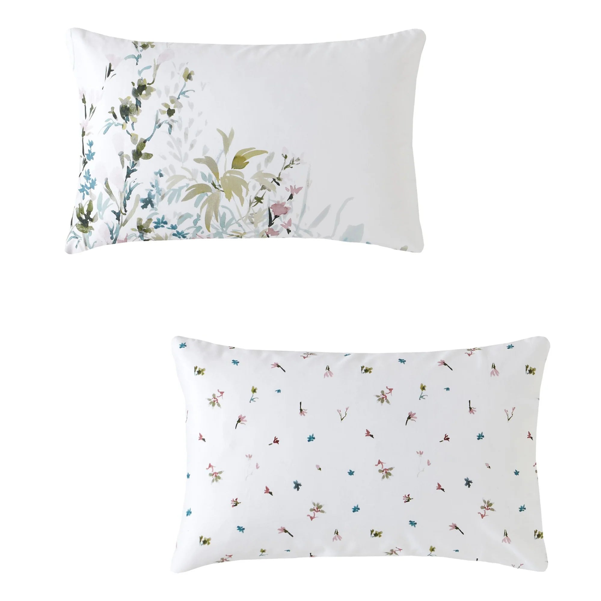 Laura Ashley Pointon Fields Duvet Cover Set - Floral Printed Bedding Collection | Queen/King Size | Soft Cotton Blend | Perfect for Master Bedroom, Guest Room & Vacation Homes