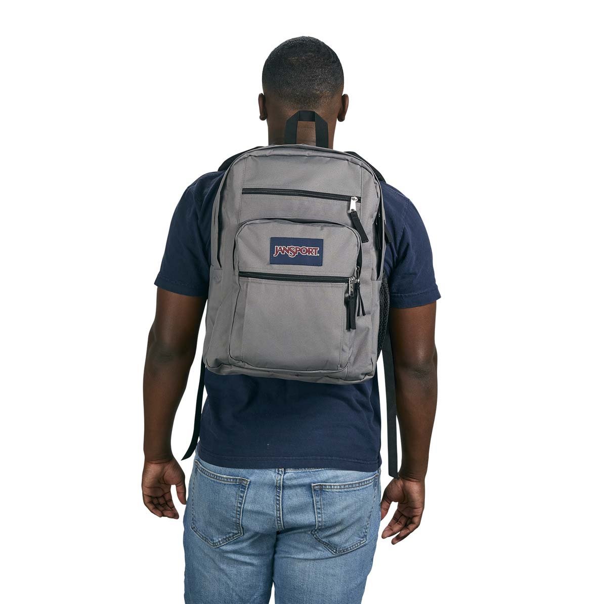 JanSport Big Student Backpack - Durable School & College Backpack with Laptop Compartment, Graphite Grey - Perfect for High School, College & Travel