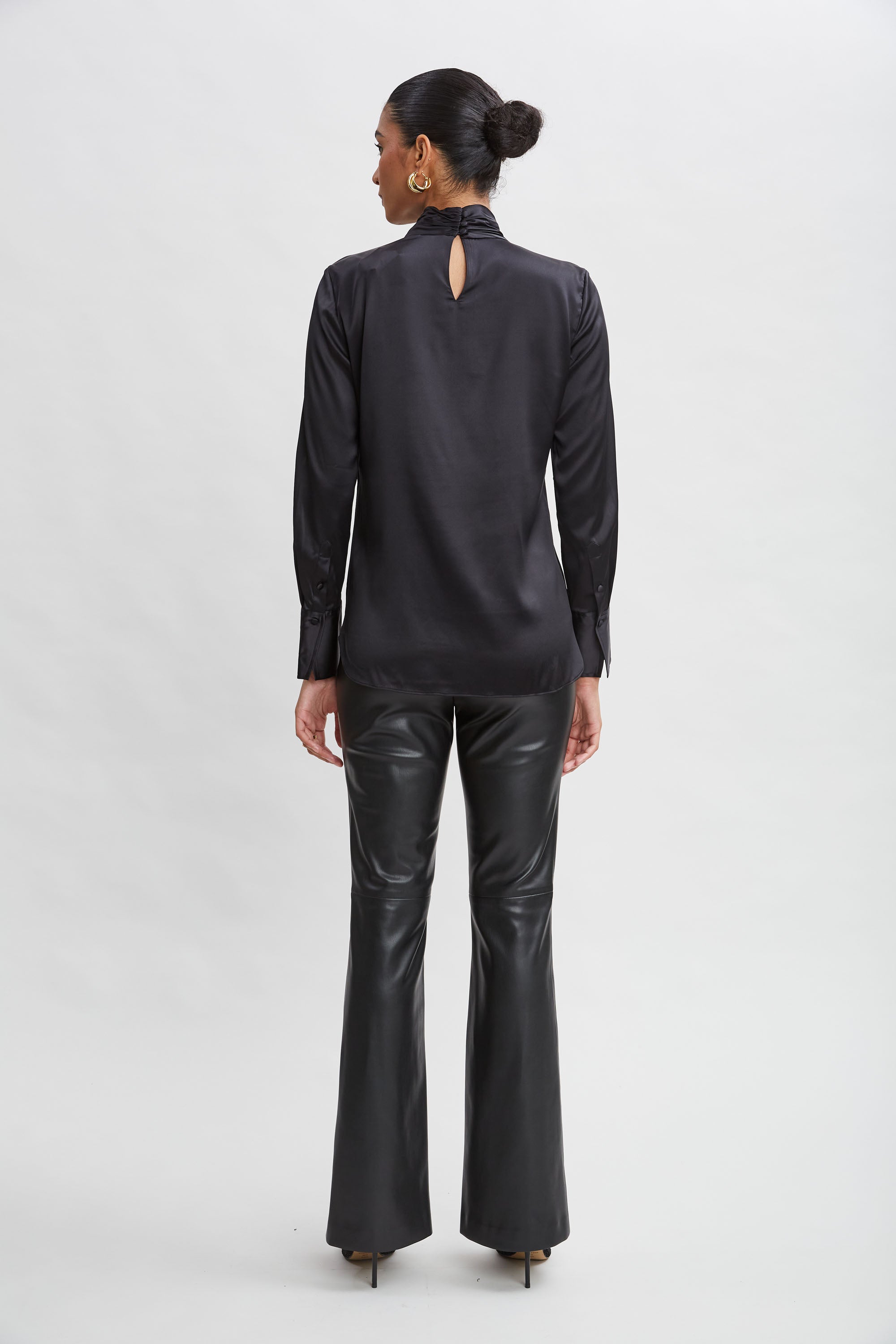 Silk Twist Neck Blouse for Women - Elegant & Comfortable Silk Top for Work, Party & Casual Wear
