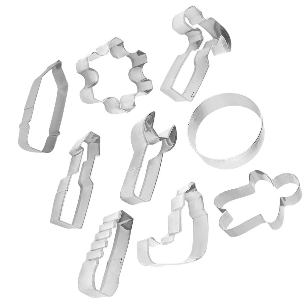 HEMOTON 9-Piece Stainless Steel Cookie Cutters Set - Premium Baking Molds for Biscuits, Pastries & Cakes - Dishwasher Safe & Rustproof - Perfect for Christmas, Halloween, Birthday Party Baking Decorations